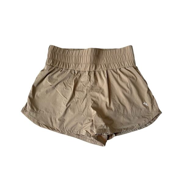 JoyLab Women's Workout shorts, size size Small; Tan color; exercise, wide waist - Picture 1 of 6